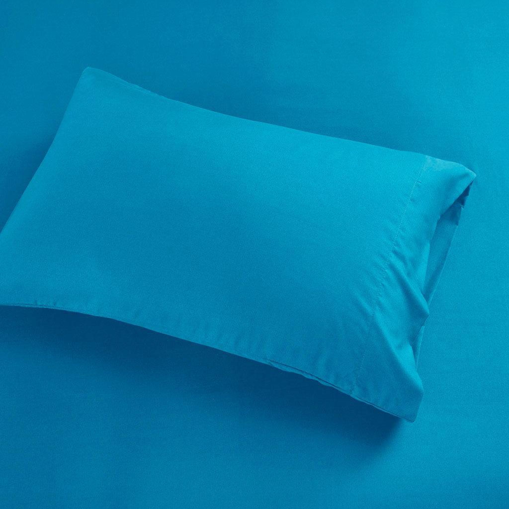 Olliix.com Sheets & Sheet Sets - Microfiber Full Sheet Set Teal