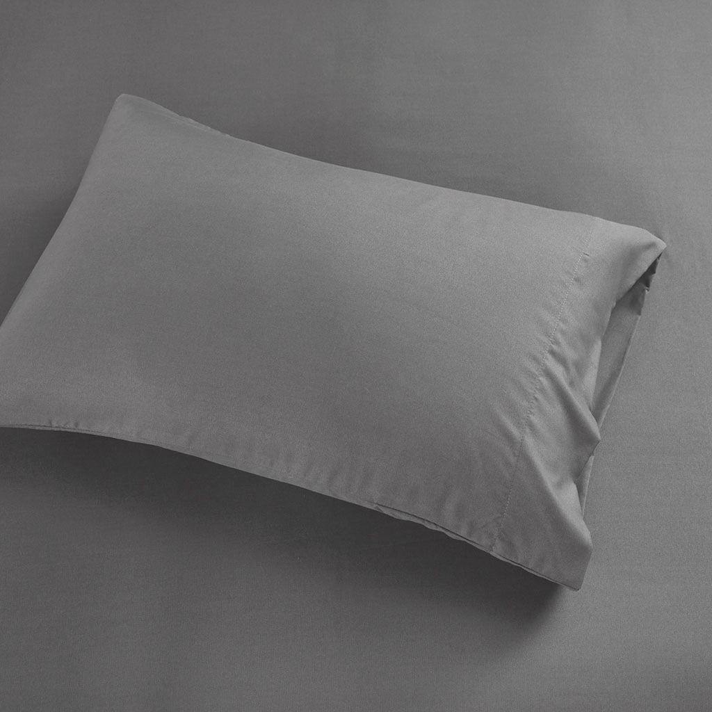 Olliix.com Sheets & Sheet Sets - Microfiber King Sheet Set Charcoal