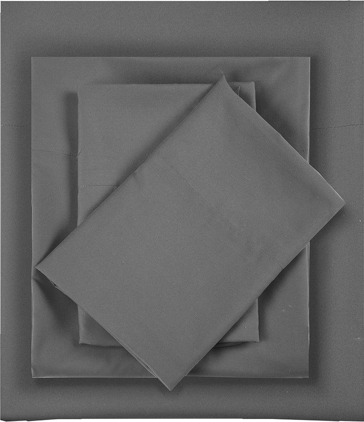 Olliix.com Sheets & Sheet Sets - Microfiber King Sheet Set Charcoal