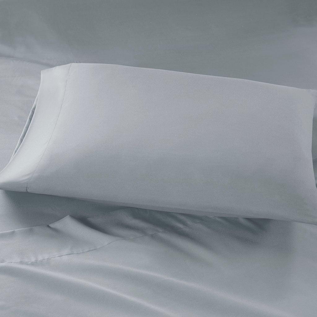Olliix.com Sheets & Sheet Sets - Microfiber Queen Sheet Set Gray