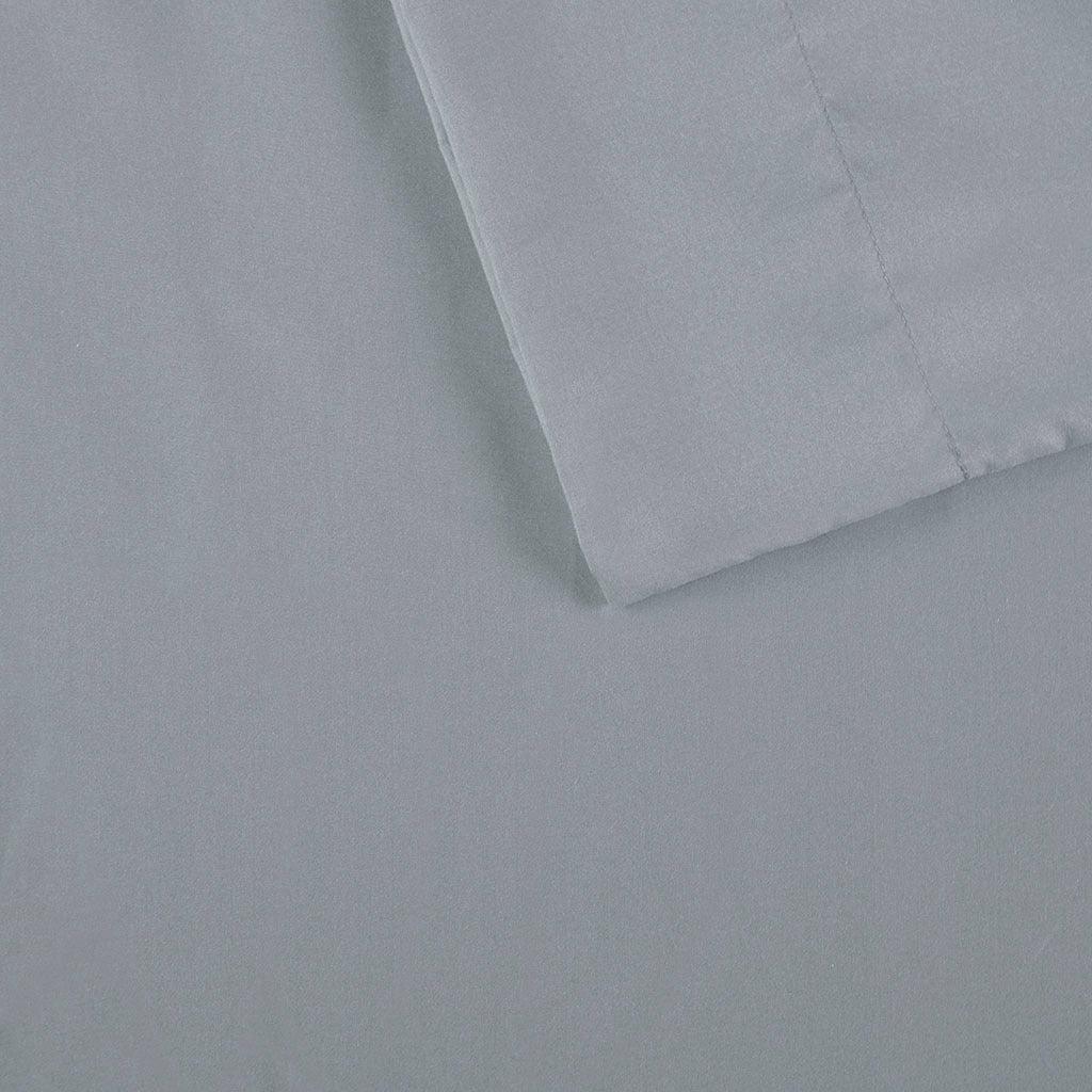 Olliix.com Sheets & Sheet Sets - Microfiber Queen Sheet Set Gray