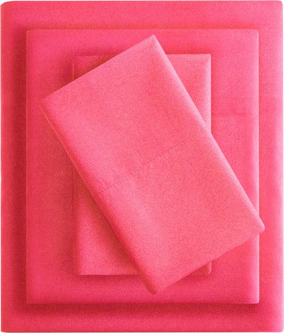Olliix.com Sheets & Sheet Sets - Microfiber Queen Wrinkle Free Sheet Set Pink