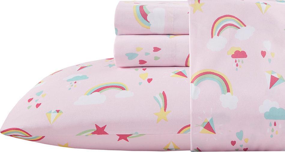 Olliix.com Sheets & Sheet Sets - Microfiber Sheet Set Rainbow MZ20-0636