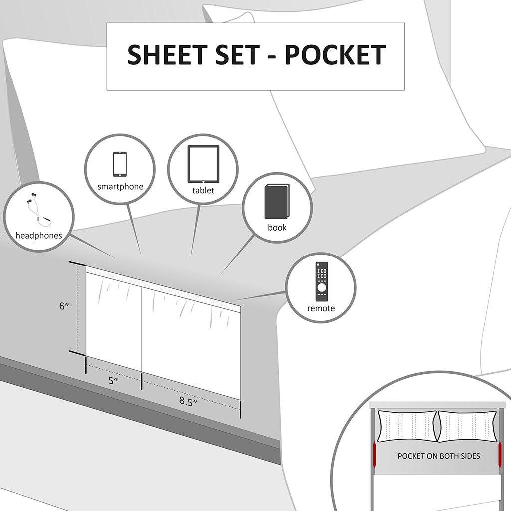 Olliix.com Sheets & Sheet Sets - Microfiber Twin Sheet Set Charcoal