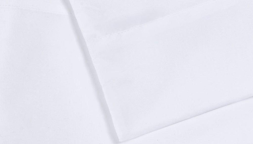 Olliix.com Sheets & Sheet Sets - Microfiber Twin XL Sheet Set with Side Storage White