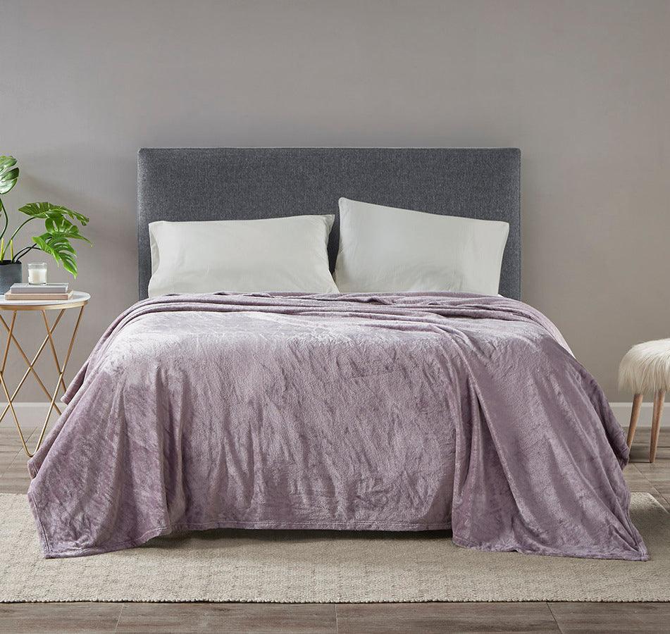 Olliix.com Comforters & Blankets - Microlight Blanket Full/Queen Purple