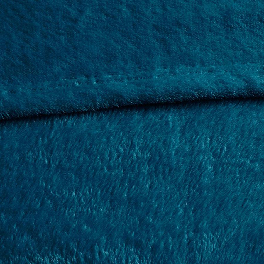 Olliix.com Comforters & Blankets - Microlight Casual Plush Oversized Blanket Full/Queen Teal