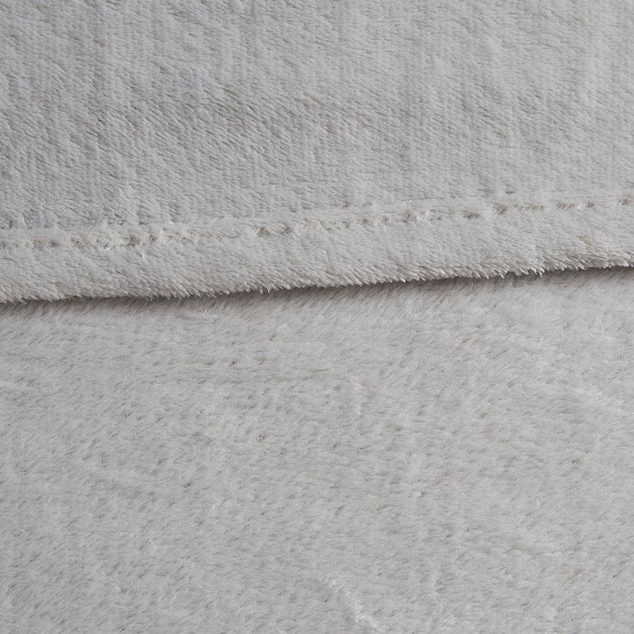 Olliix.com Comforters & Blankets - Microlight Casual Plush Oversized Blanket King Gray