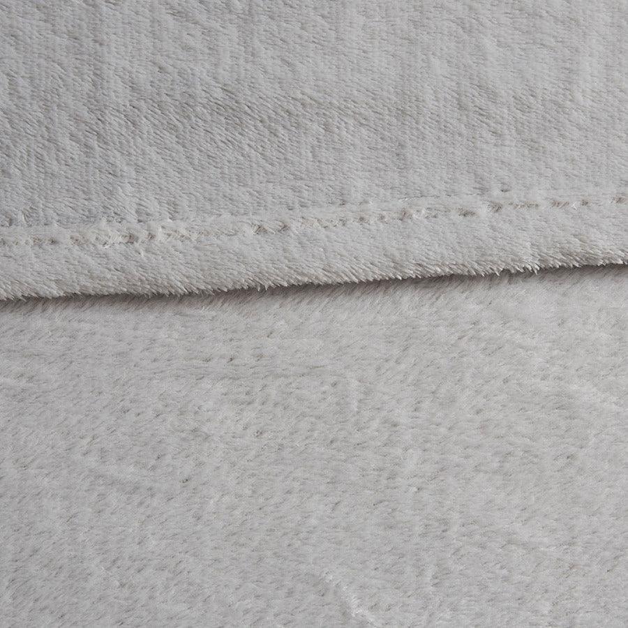 Olliix.com Comforters & Blankets - Microlight Casual Plush Oversized Blanket King Gray