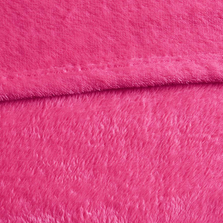 Olliix.com Comforters & Blankets - Microlight Casual Plush Oversized Blanket King Pink