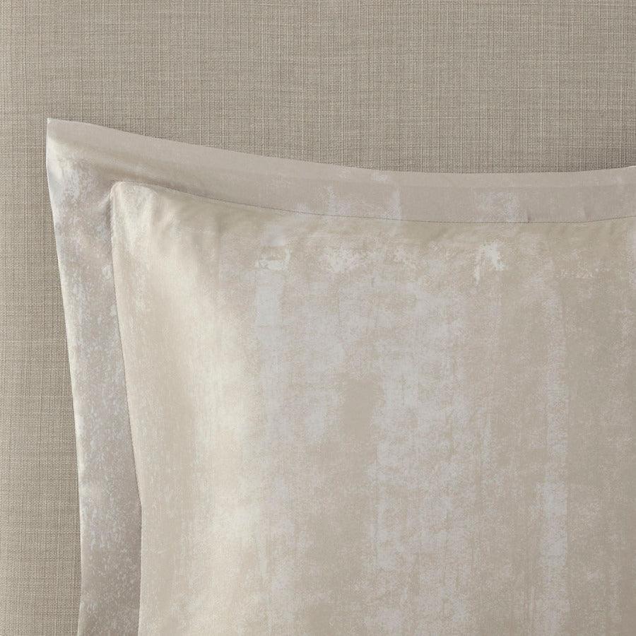 Olliix.com Comforters & Blankets - Midnight King Garden 7 Piece Metallic Glam & Luxury Print Comforter Set Blush