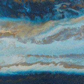 Olliix.com Wall Paintings - Midnight Tide Blue Gel Coat Canvas (5pcs/set) Blue