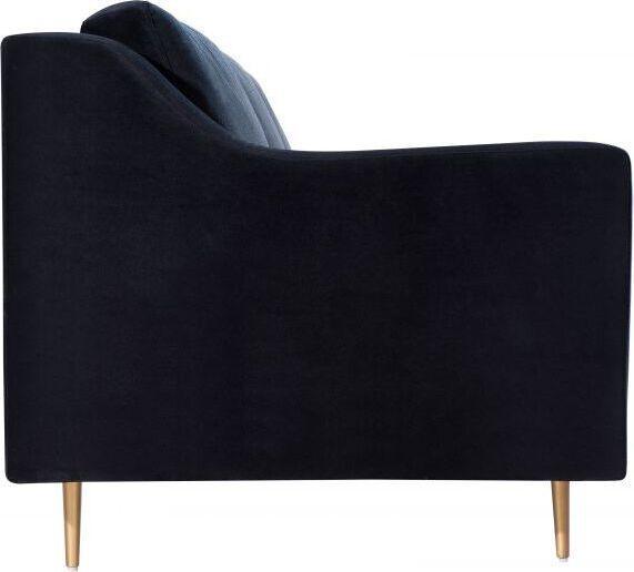 Tov Furniture Sofas & Couches - Milan Black Velvet Sofa