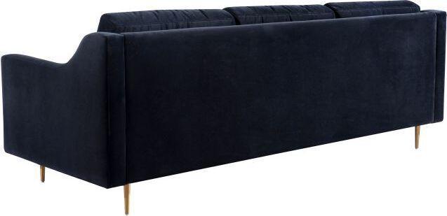 Tov Furniture Sofas & Couches - Milan Black Velvet Sofa