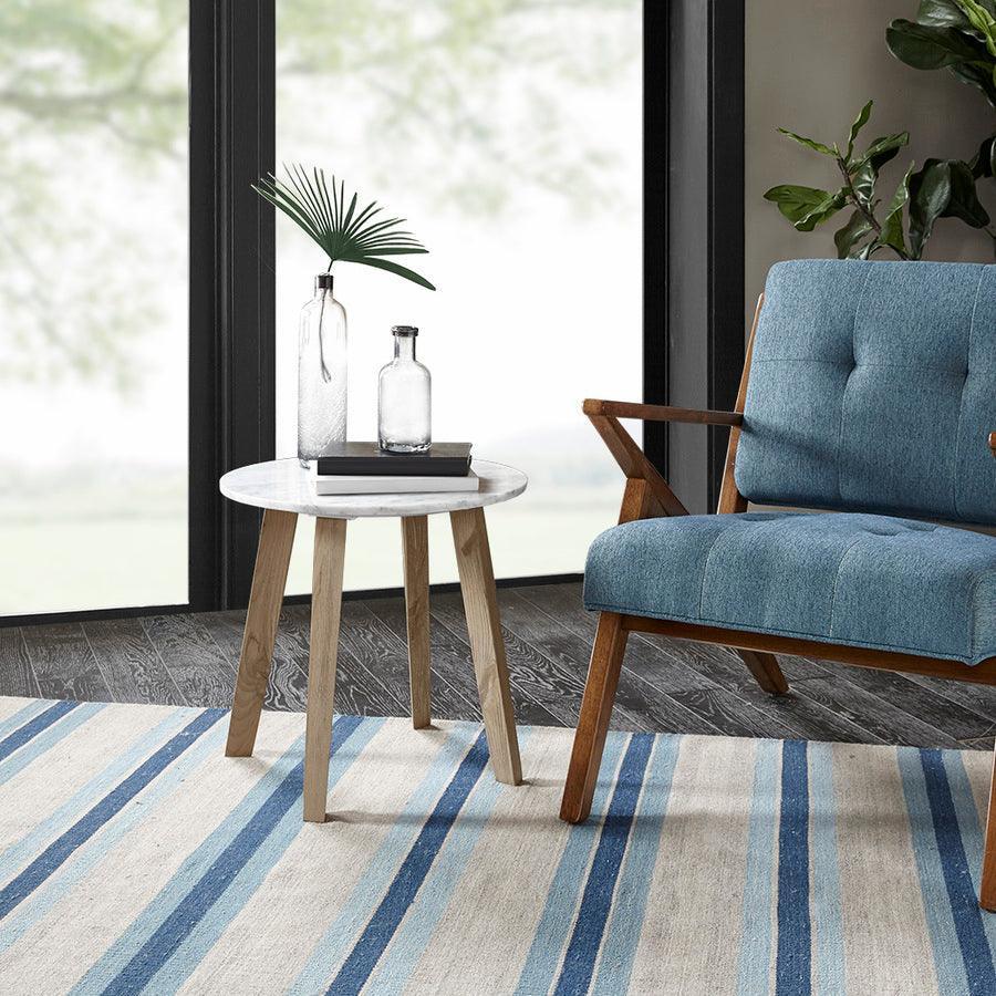 Olliix.com Side & End Tables - Milo Modern/Contemporary End Table Dia. 19.75 X 19.5" H White
