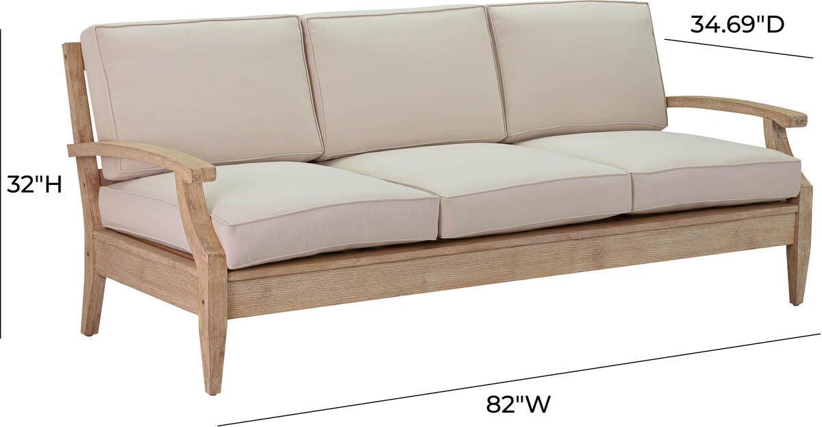 Tov Furniture Outdoor Sofas - Miriam Natural Beige Outdoor Sofa