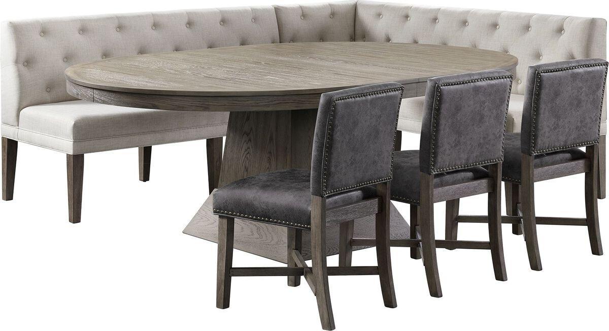 Elements Dining Sets - Modesto 6PC Dining Set in Grey Grey
