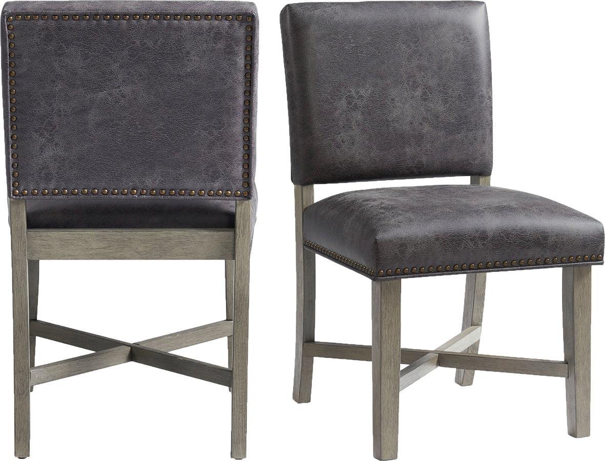 Elements Dining Chairs - Modesto Dining Side Chair Set in Grey