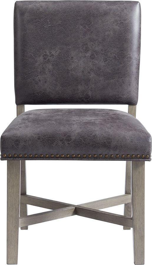 Elements Dining Chairs - Modesto Dining Side Chair Set in Grey