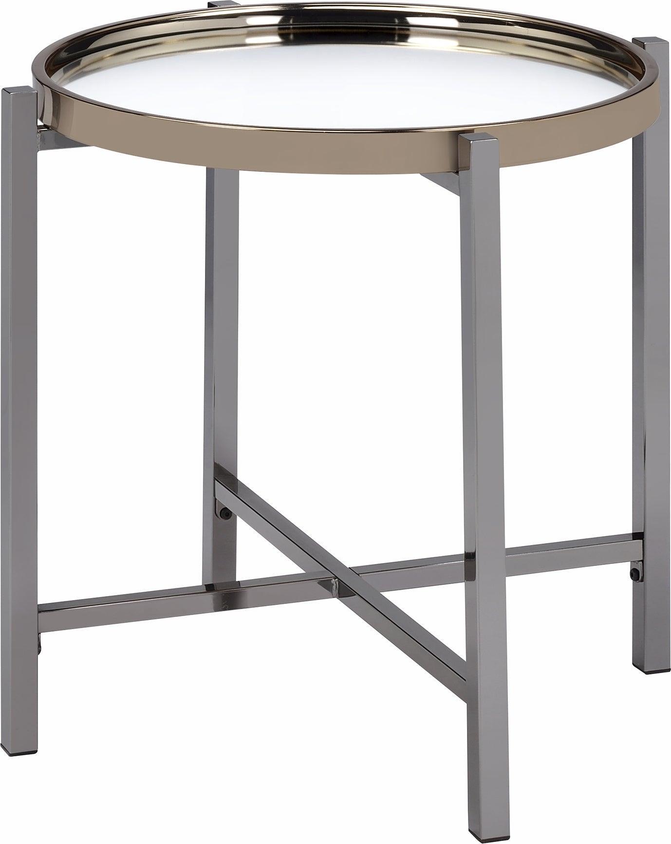 Elements Side & End Tables - Monaco End Table Gold/Slate