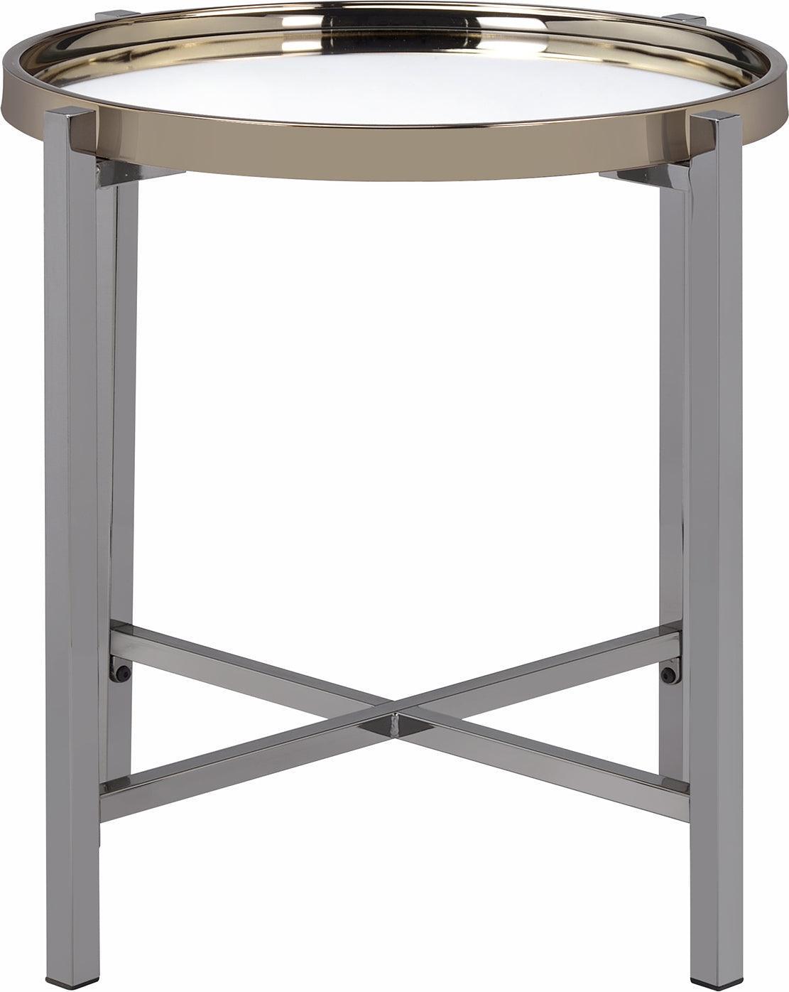 Elements Side & End Tables - Monaco End Table Gold/Slate