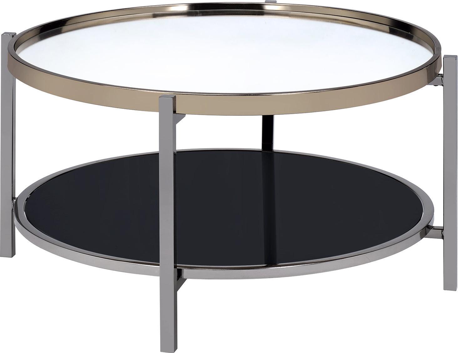 Elements Coffee Tables - Monaco Round Coffee Table Gold