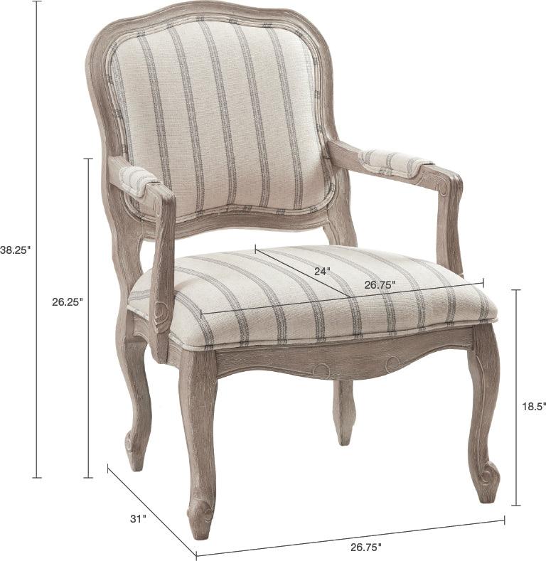 Olliix.com Accent Chairs - Monroe Camel Back Exposed Wood Chair Natural