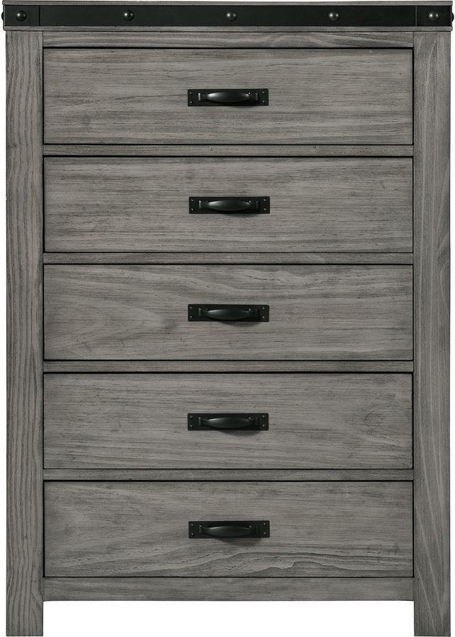 Elements Chest of Drawers - Montauk 5-Drawer Chest Gray