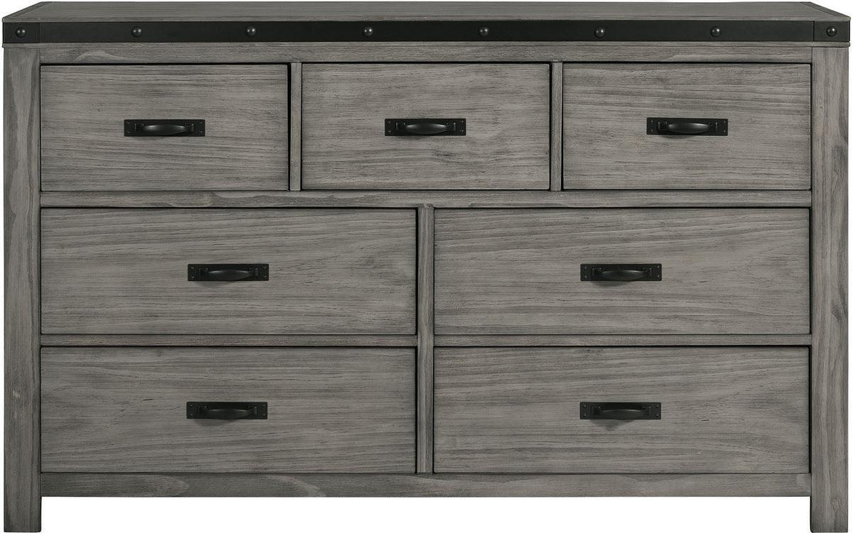 Elements Dressers - Montauk 7-Drawer Dresser Gray