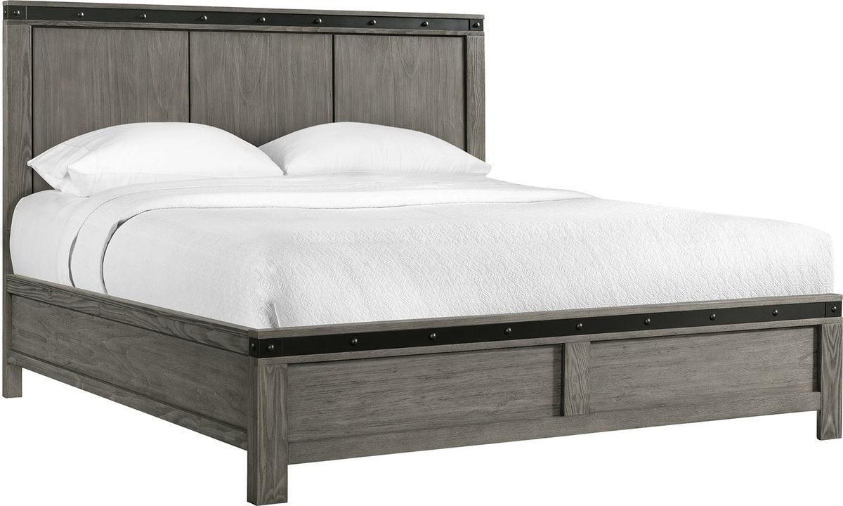 Elements Beds - Montauk King Panel Bed Gray