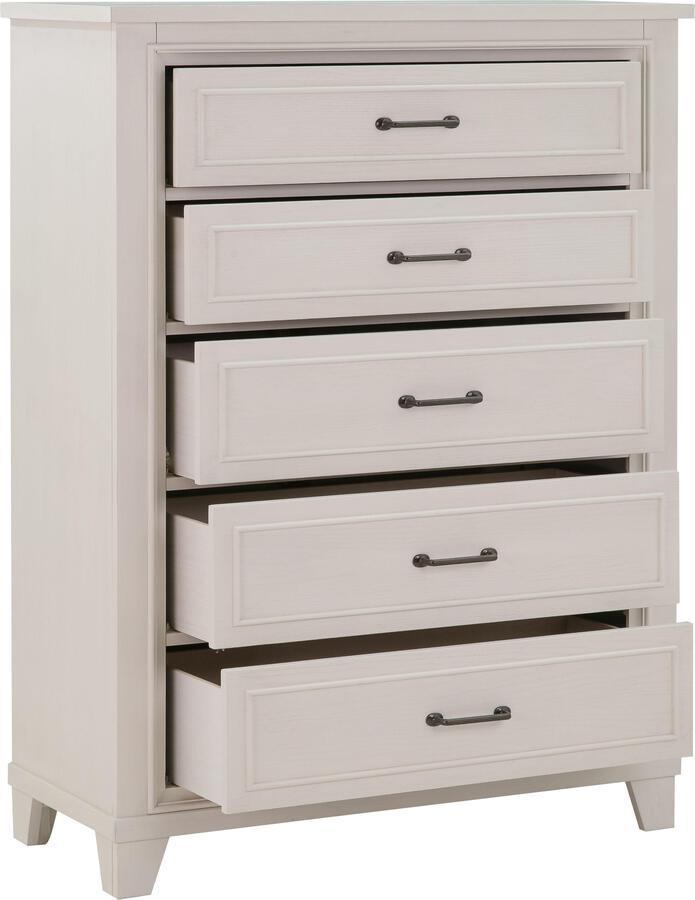 Tov Furniture Chest of Drawers - Montauk Weathered White Chest