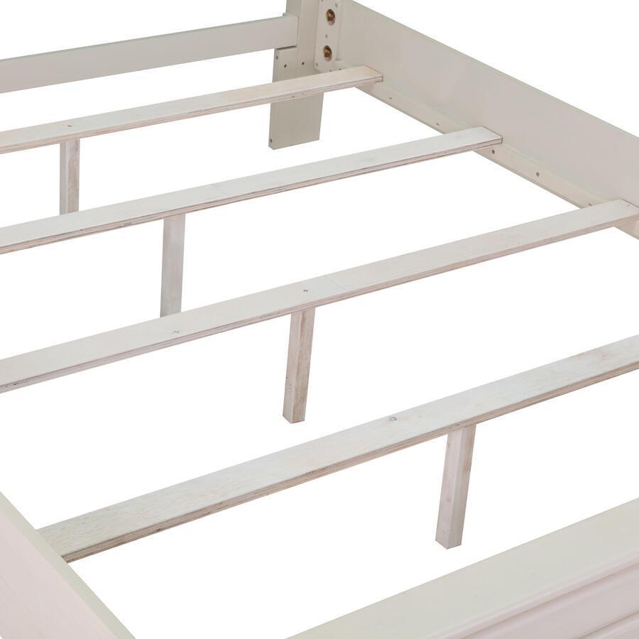 Tov Furniture Beds - Montauk Weathered White Queen Panel Bed