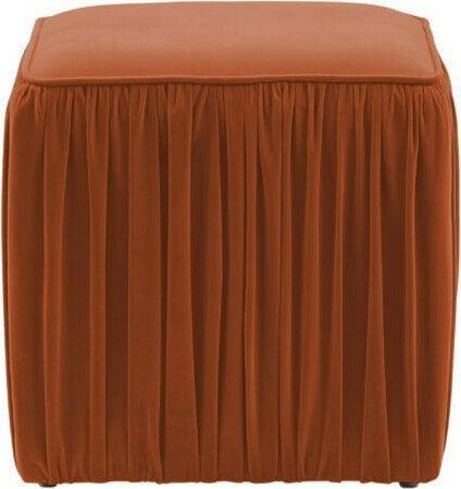 Tov Furniture Ottomans & Stools - Morgan Pleated Ottoman Cognac