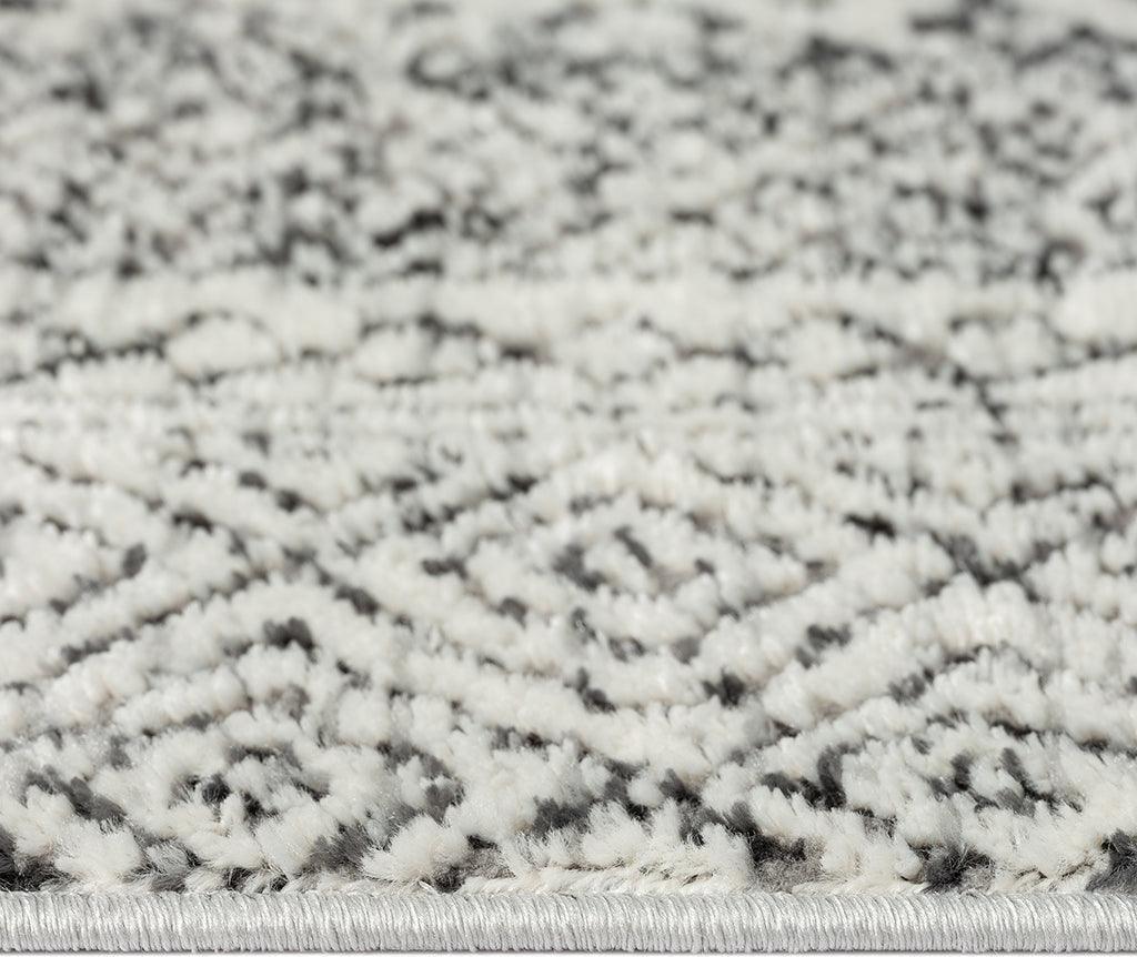 Olliix.com Indoor Rugs - Moroccan Bordered Global Woven Area Rug Grey|Cream MP35-8068