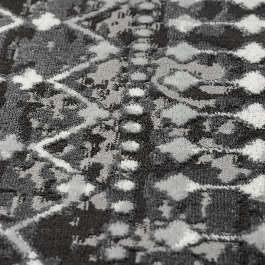 Olliix.com Indoor Rugs - Moroccan Global Woven Area Rug Charcoal MP35-8019