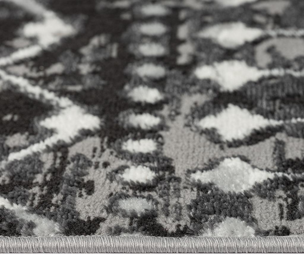 Olliix.com Indoor Rugs - Moroccan Global Woven Area Rug Charcoal MP35-8019