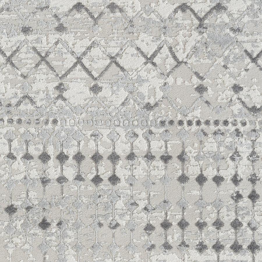 Olliix.com Indoor Rugs - Moroccan Global Woven Area Rug Light Grey|Cream MP35-8023