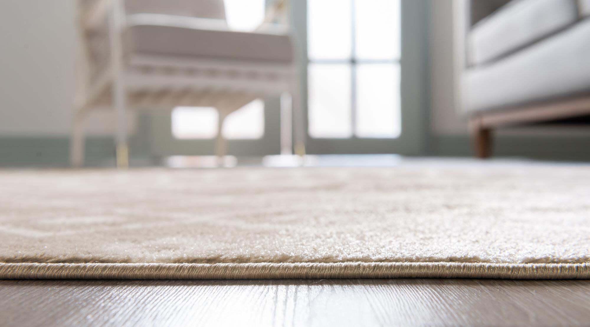Unique Loom Indoor Rugs - Moroccan Trellis Geometric Rectangular 9x12 Rug Beige & Ivory