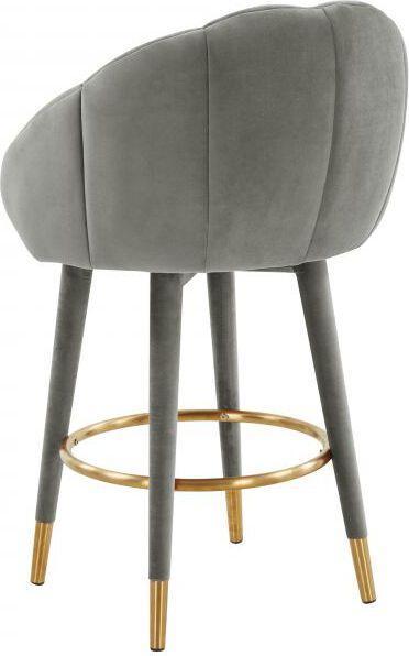 Tov Furniture Barstools - Myla Light Grey Swivel Counter Stool