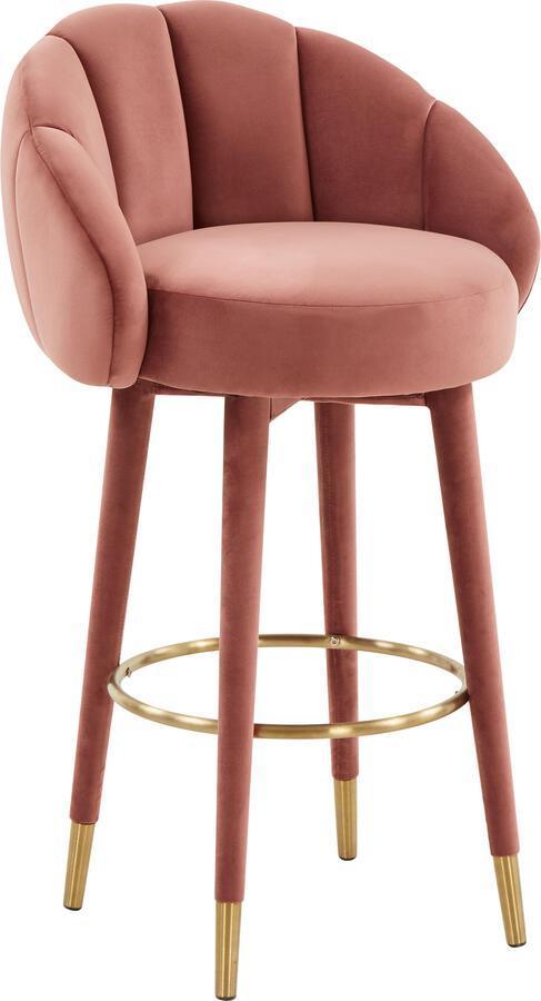 Tov Furniture Barstools - Myla Salmon Swivel Bar Stool Salmon