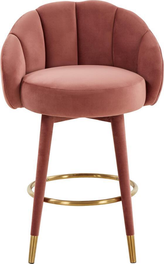 Tov Furniture Barstools - Myla Salmon Swivel Counter Stool Salmon