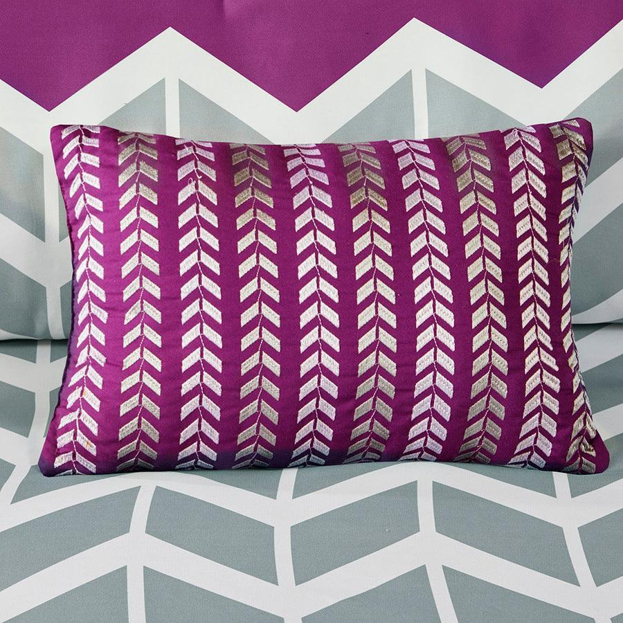 Olliix.com Comforters & Blankets - Nadia 26 " W Comforter Set Purple Twin/Twin XL