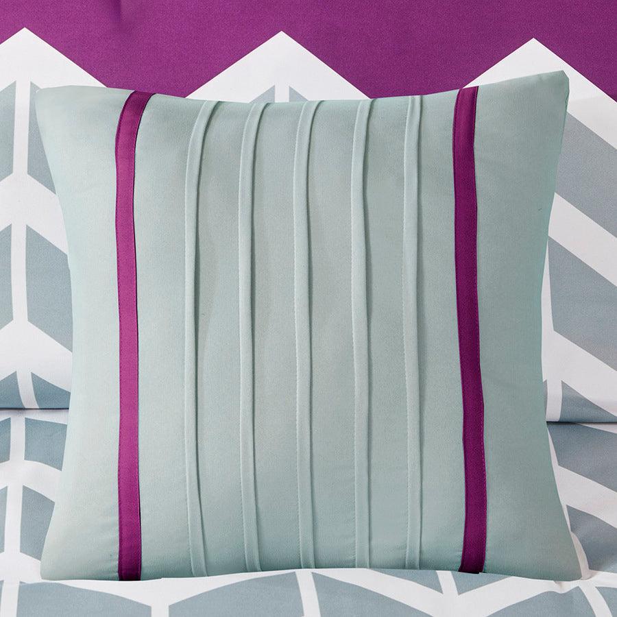Olliix.com Comforters & Blankets - Nadia 26 " W Comforter Set Purple Twin/Twin XL