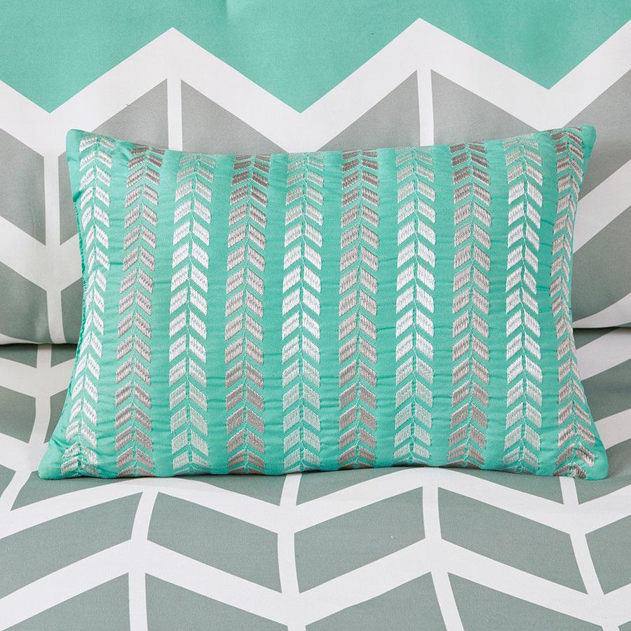 Olliix.com Comforters & Blankets - Nadia Comforter Set Teal King/Cal King
