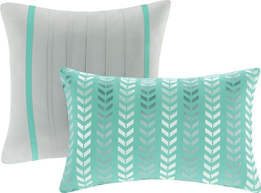 Olliix.com Comforters & Blankets - Nadia Comforter Set Teal King/Cal King