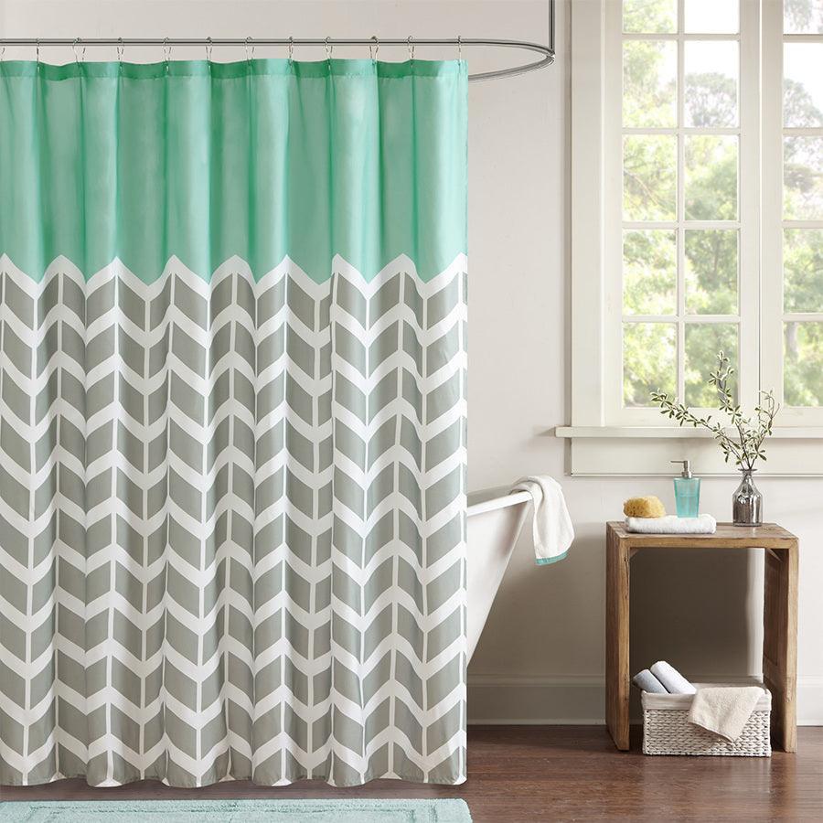 Olliix.com Shower Curtains - Nadia Shower Curtain Teal