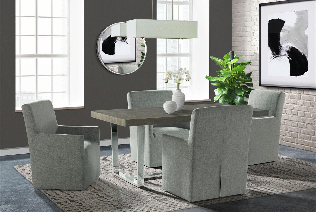 Elements Dining Sets - Nadine 5 Piece Dining Set-Table & Four Arm Chairs
