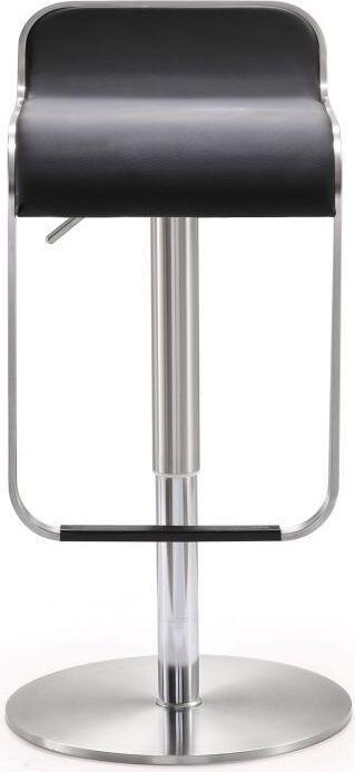 Tov Furniture Barstools - Napoli Black Stainless Steel Adjustable Barstool