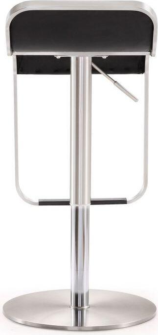 Tov Furniture Barstools - Napoli Black Stainless Steel Adjustable Barstool