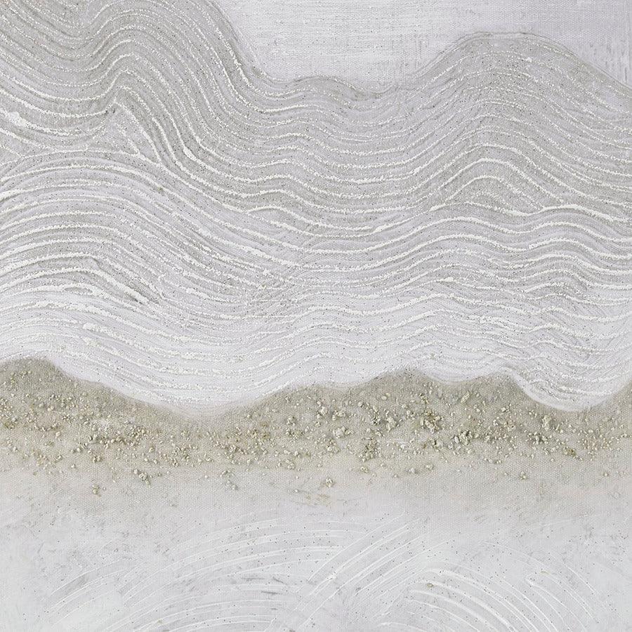 Olliix.com Wall Art - Natural Essence Abstract Glitz Canvas 5 Piece Gallery Set in Neutral Colorway Neutral